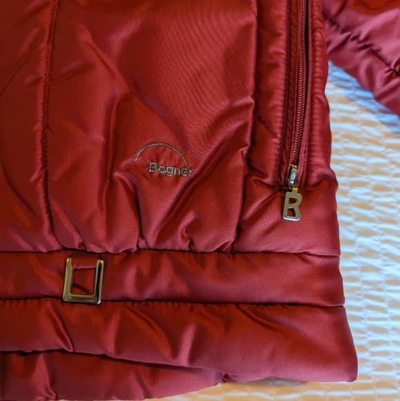 VINTAGE Bogner Cherry Red Winter Coat!😍💗 - Picture 9 of 12